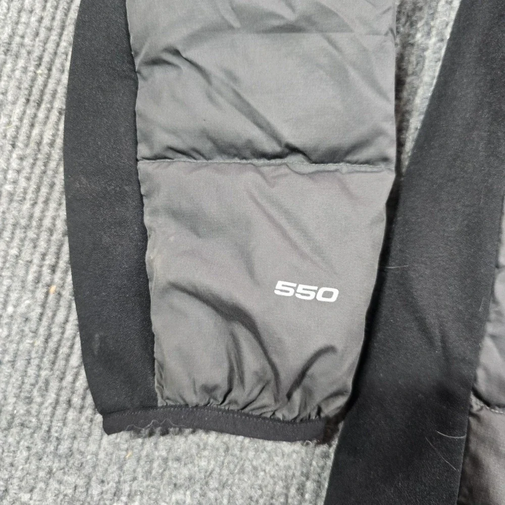 The North Face Jacket Mens XL Gray 550 Down Puffer Full Zip Winter Outdoor